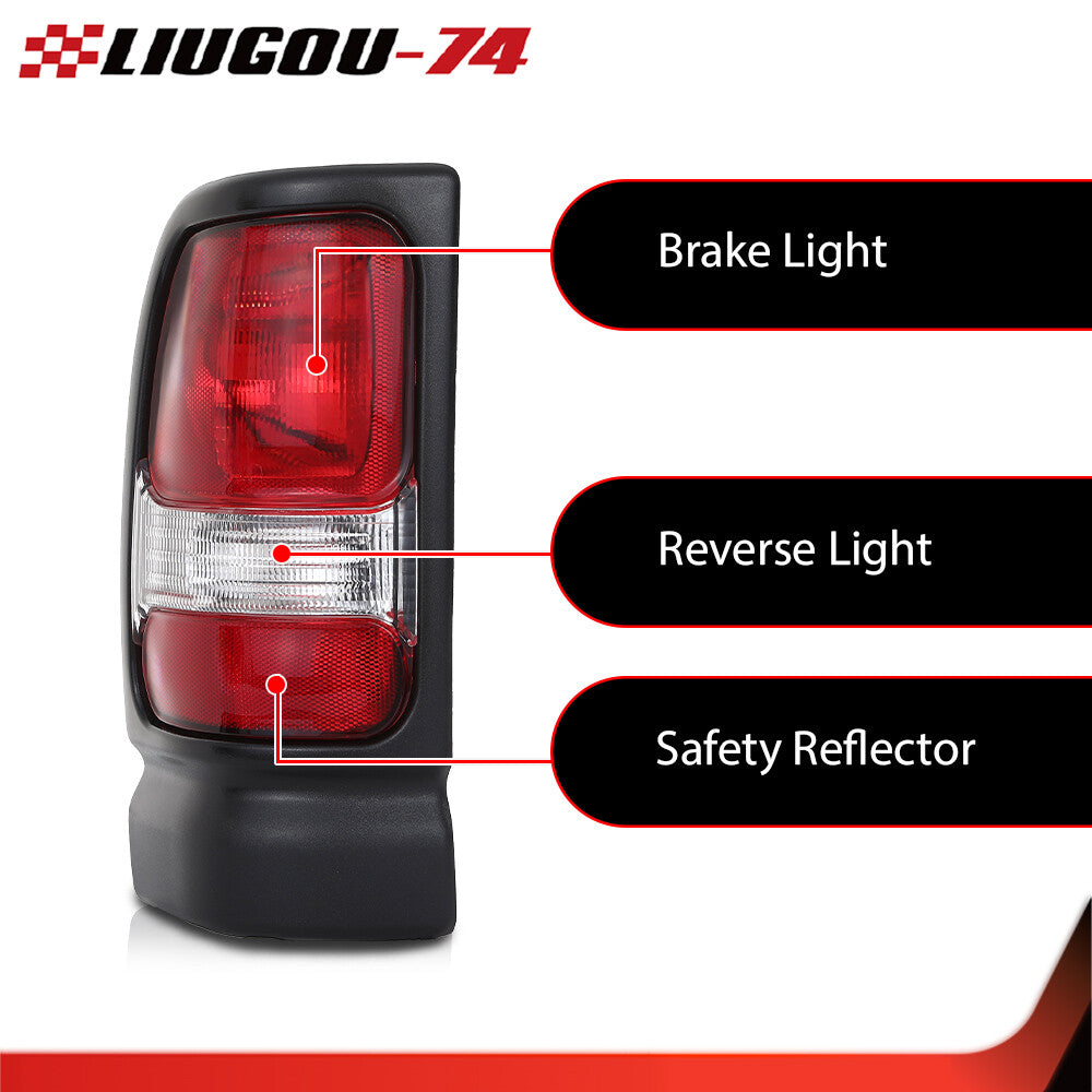 Suitable for 94-02 for Dodge for Ram 1500 2500 3500 taillight pickup rear lamp LH+RH pair- v