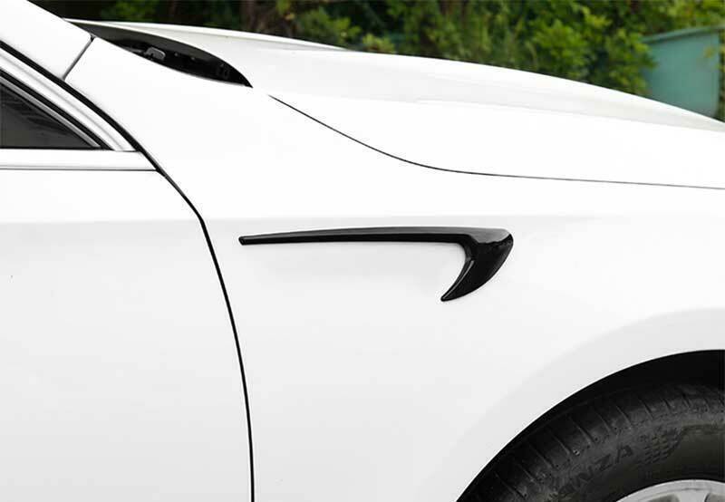 for Benz E-Class W213 2016-2021 Glossy Black Side Door Vent Fender Cover Trims