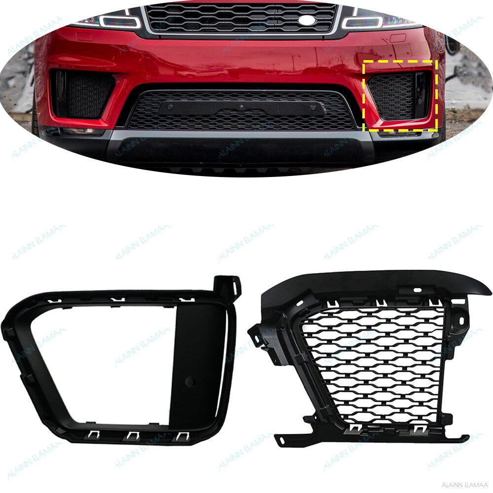 Front Bumper Vent Cover Grille r for Range Rover Sport L494 2018-2021,Left,2PCS Q