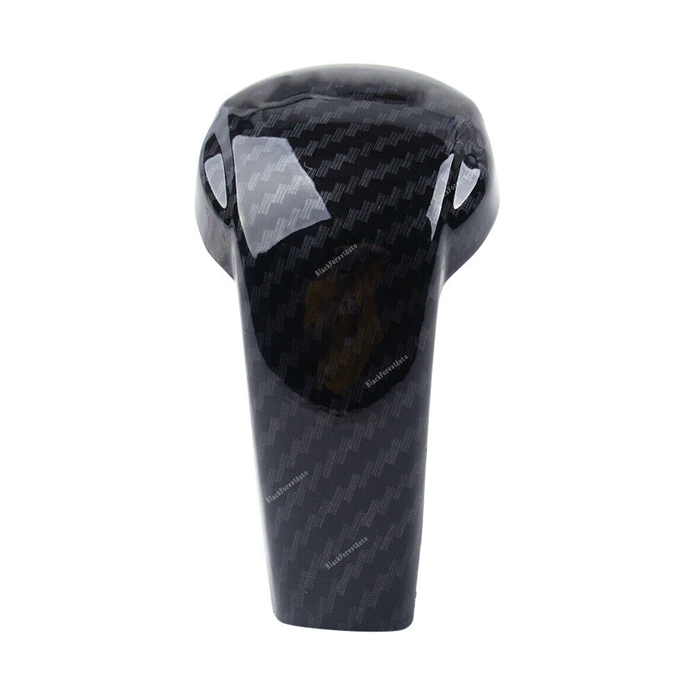 Carbon Fiber Black Gear Shift Knob Cover Fit for 2016-2018 for Mazda CX-3 ABS