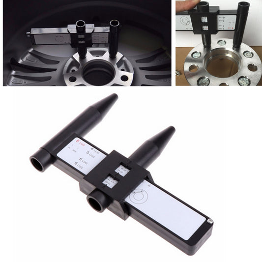 Car Wheel PCD Bolt Pattern Gauge Tool Rim 4 5 6 8 Lug Measurement Instrument