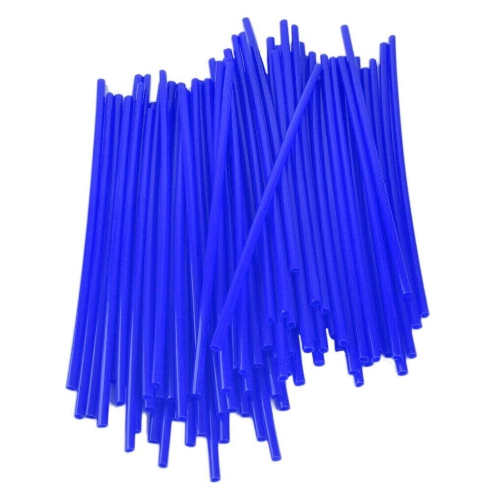 72pcs Deep Blue Wheel Spoke Wraps Rim Covers Skins for Dirt Bikes Motorcycle New n