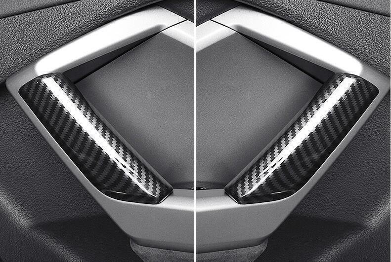 Carbon Fiber for Audi Q3 RS Q3 2019-2023 Inner Door 4PCS Armrest Cover Car Trim