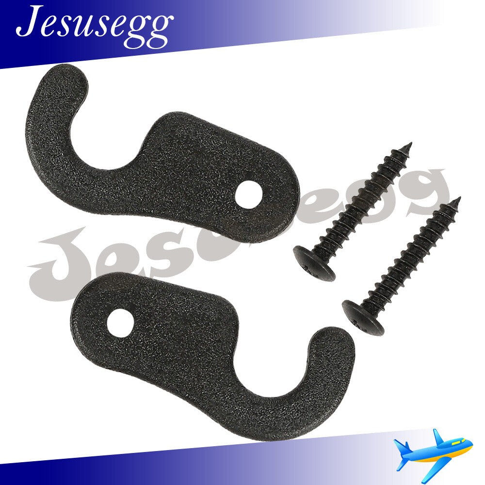 Fit for Jeep 2018  er Jk Jl Jt Gladiator for Wrangler Black Sun Visor Clips 2Pcs Q