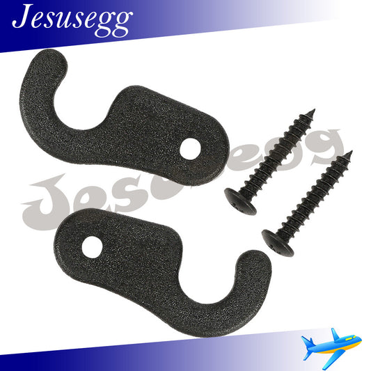 Fit for Jeep 2018  er Jk Jl Jt Gladiator for Wrangler Black Sun Visor Clips 2Pcs Q