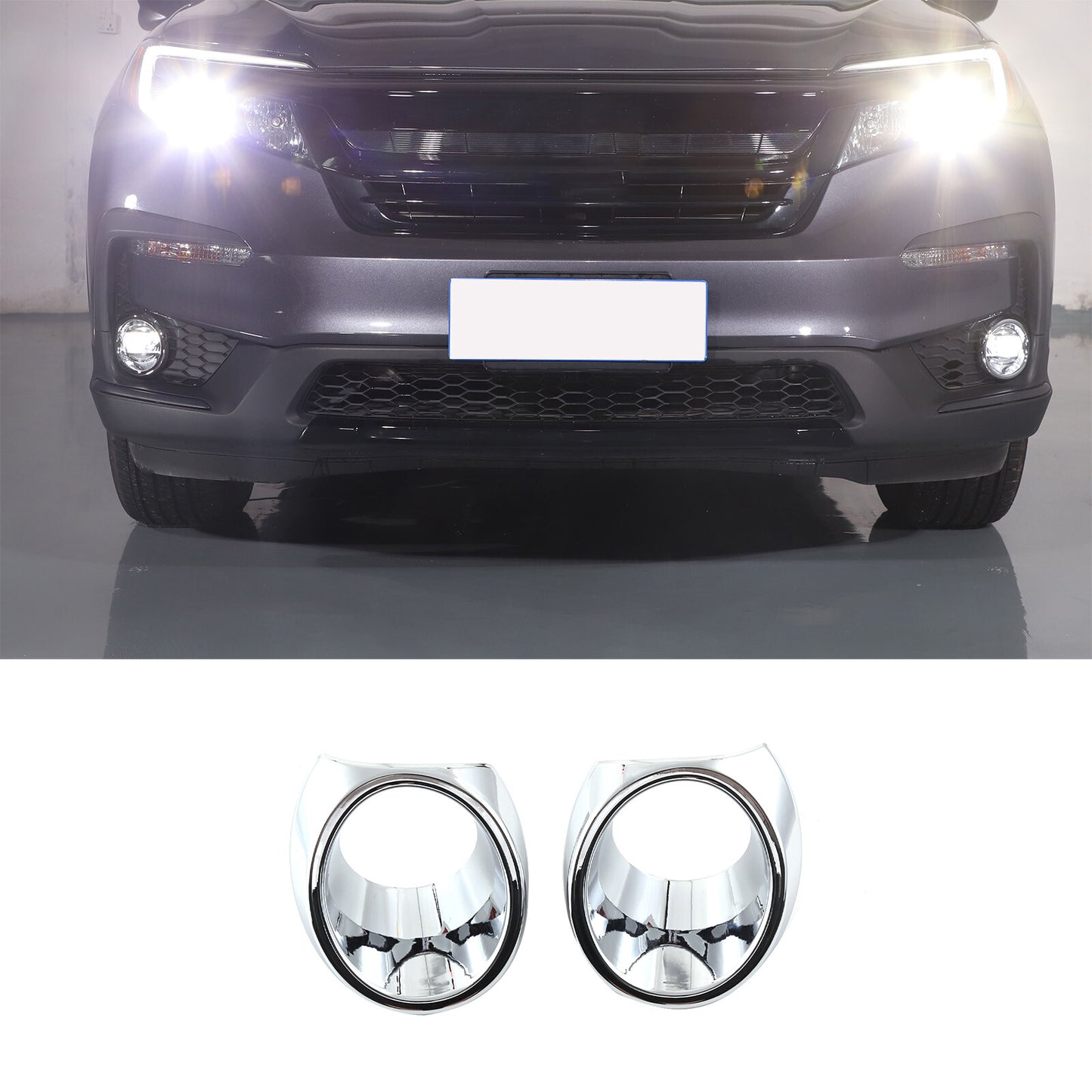 Suitable for GLC class X253 2015-2017 chrome ABS trunk hook cover decoration- v