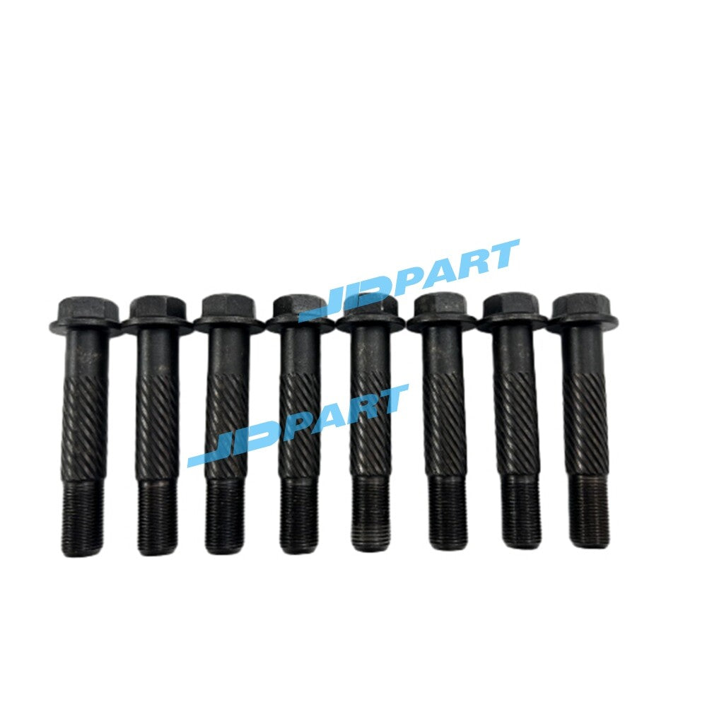 8-piece V3300 connecting rod screws, 98mm, for engine parts.
