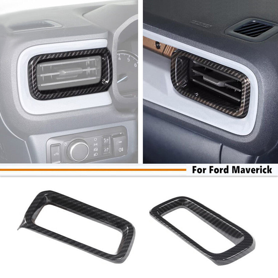 Car Side Air Vent Outlet Cover Trim For Maverick 22-2024 Accessories Carbon v