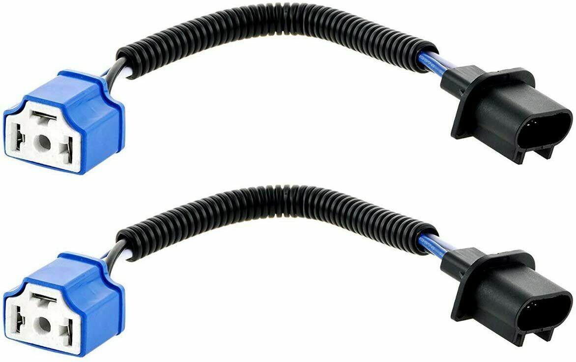 Suitable for Jeep for Wrangler headlight wire adapter harness conversion cable (2) H13 to H4- n