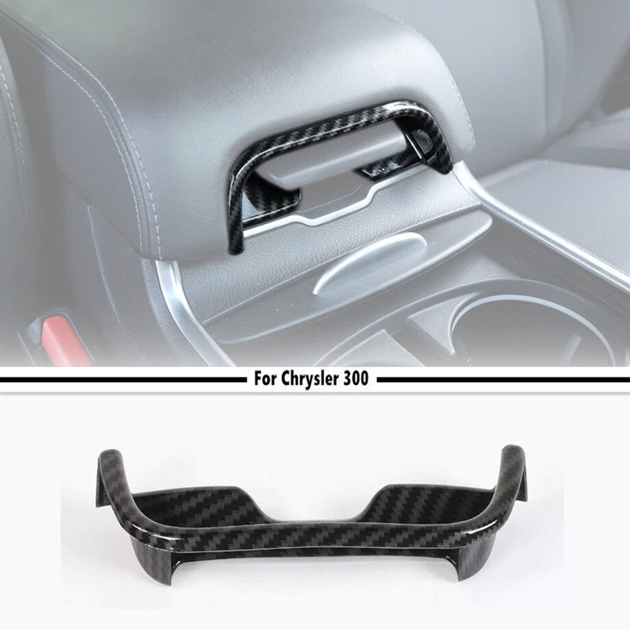 Carbon Armrest Box Switch Cover Trim Accessories for Chrysler 300/Charger 11-23 v
