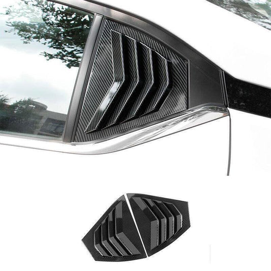 Side Window Louvers Vent Cover Trim for Nissan Sentra 2020-23 Carbon Fiber 2PCS
