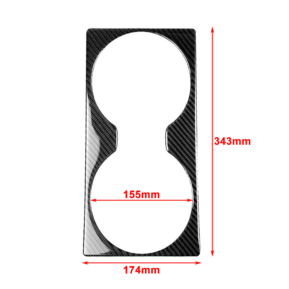 Rear Loudspeaker Frame Cover Trim for Nissan GTR R35 2008-2020 Carbon Fiber Red