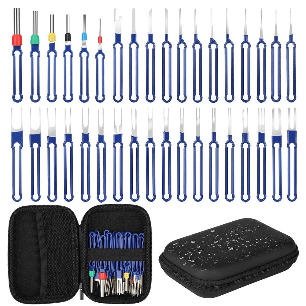 36Pcs Terminal Removal Tool Kit Depinning Tool Electrical Connector Pin Removal v