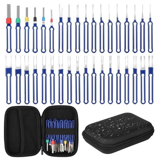 36Pcs Terminal Removal Tool Kit Depinning Tool Electrical Connector Pin Removal v