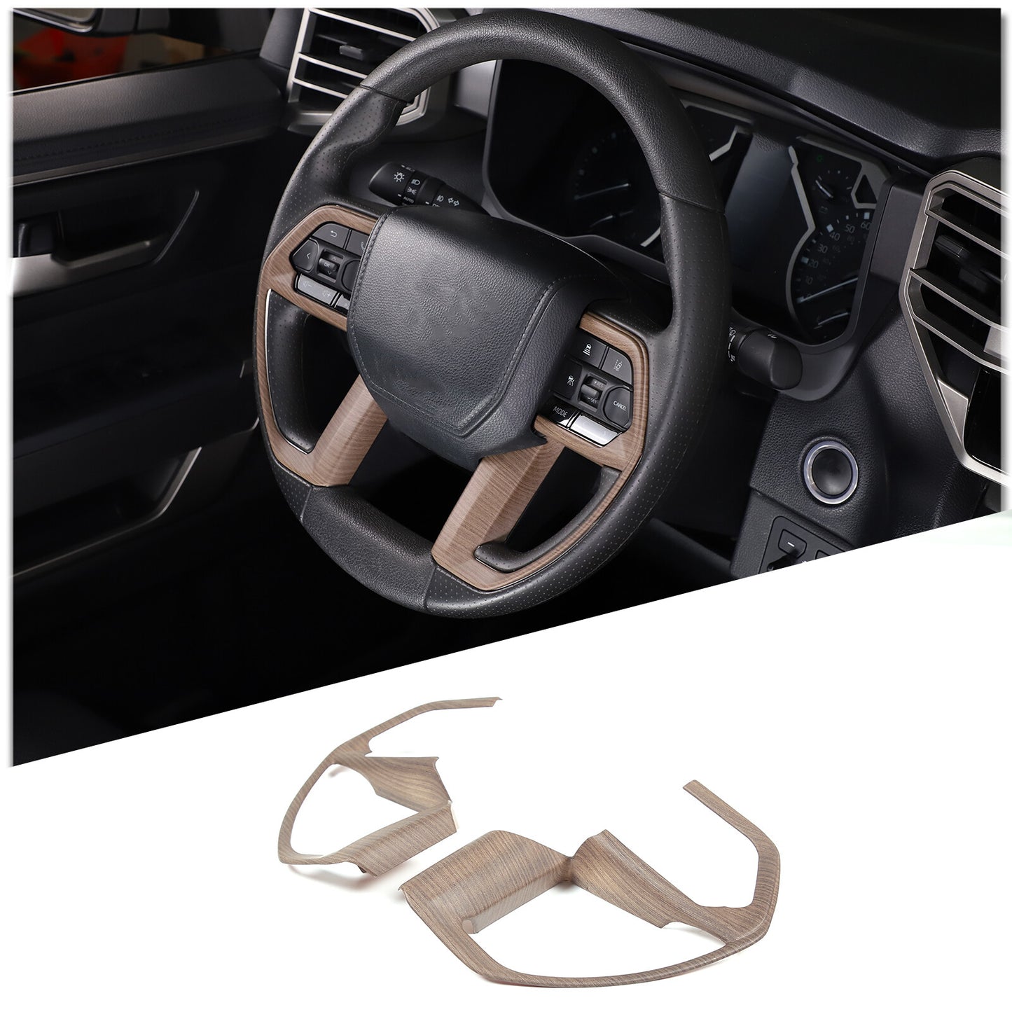ABS Black Center Center Armrest Storage Box Trim for Honda Pilot 2015 - 2022- v