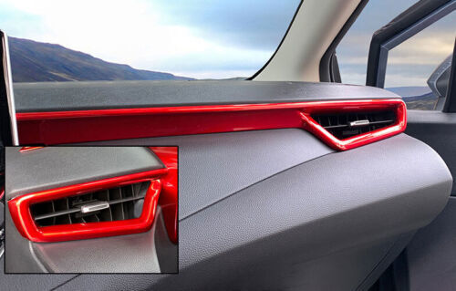 Red Dashboard Both Sides Air Vent Outlet Cover Trim for Corolla 2022 B n
