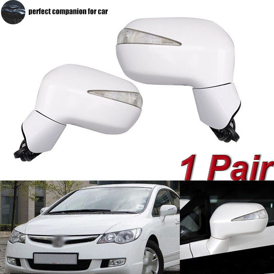 1 pair of Assy LED side mirrors, 5-pin, suitable for Honda for Civic FA1 FD1 FD2 2006-2011