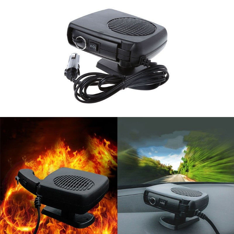 Car 2 in 1 Fan Dryer Heated Windshield Defroster Parking Heater Heating Cooling