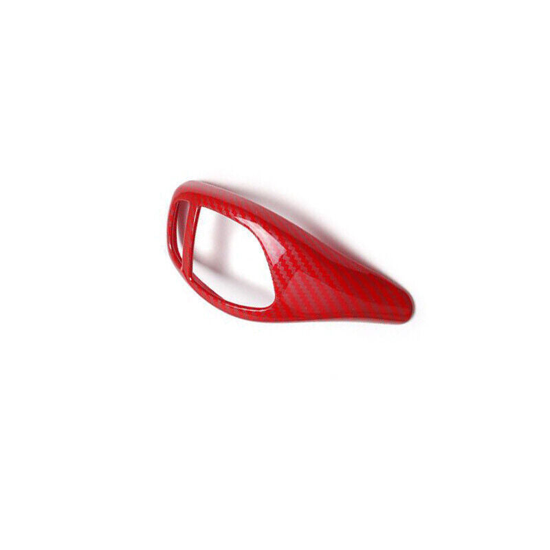 Gear Shift Knob Shifter Lever Trim Red Carbon Fiber for BMW F20 F21 F22 F23 ABS
