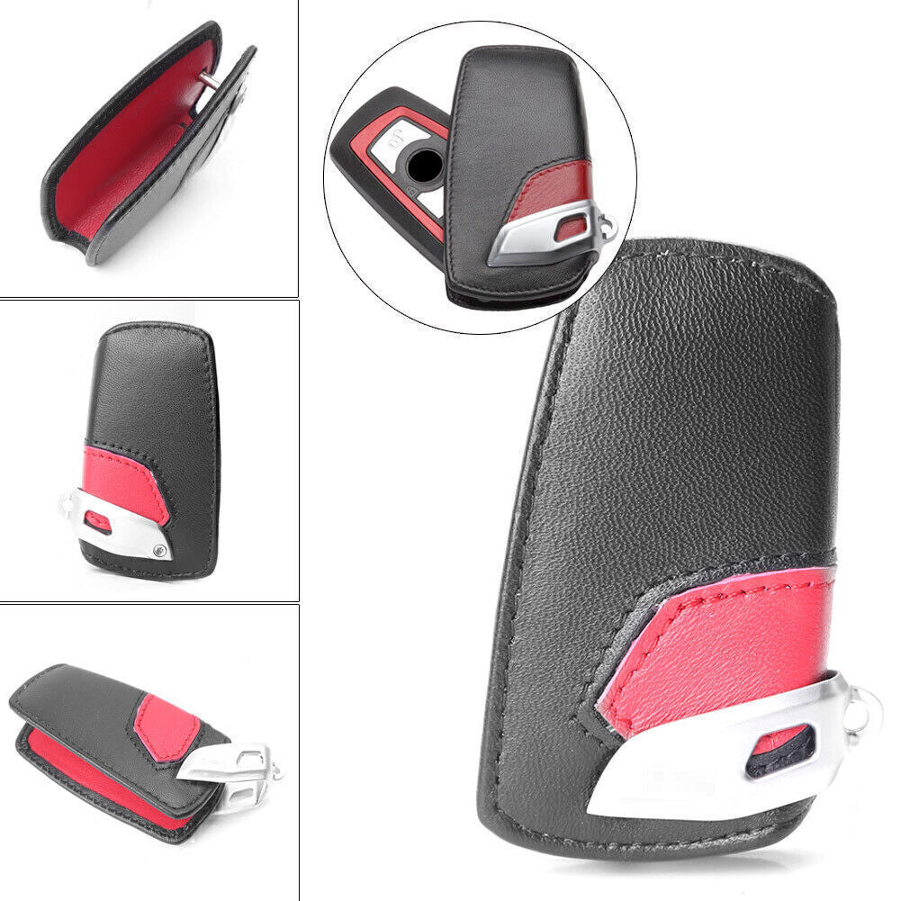 Leather Key Case Bag Cover FOB Holder for BMW 2 Series 3 Series 5 Series X3