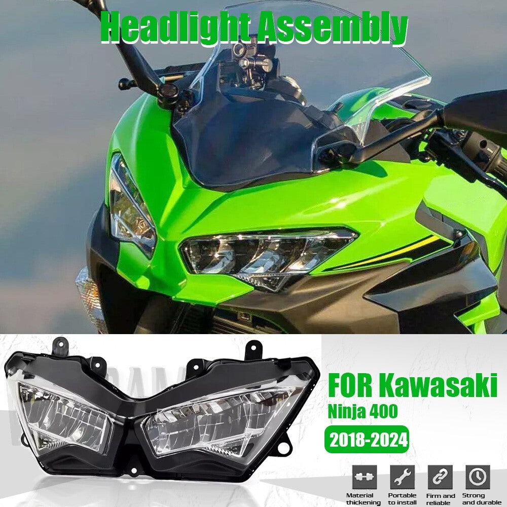 Front Headlight Light Lamp Assembly Fit for Kawasaki 400 2018-2024 22 23