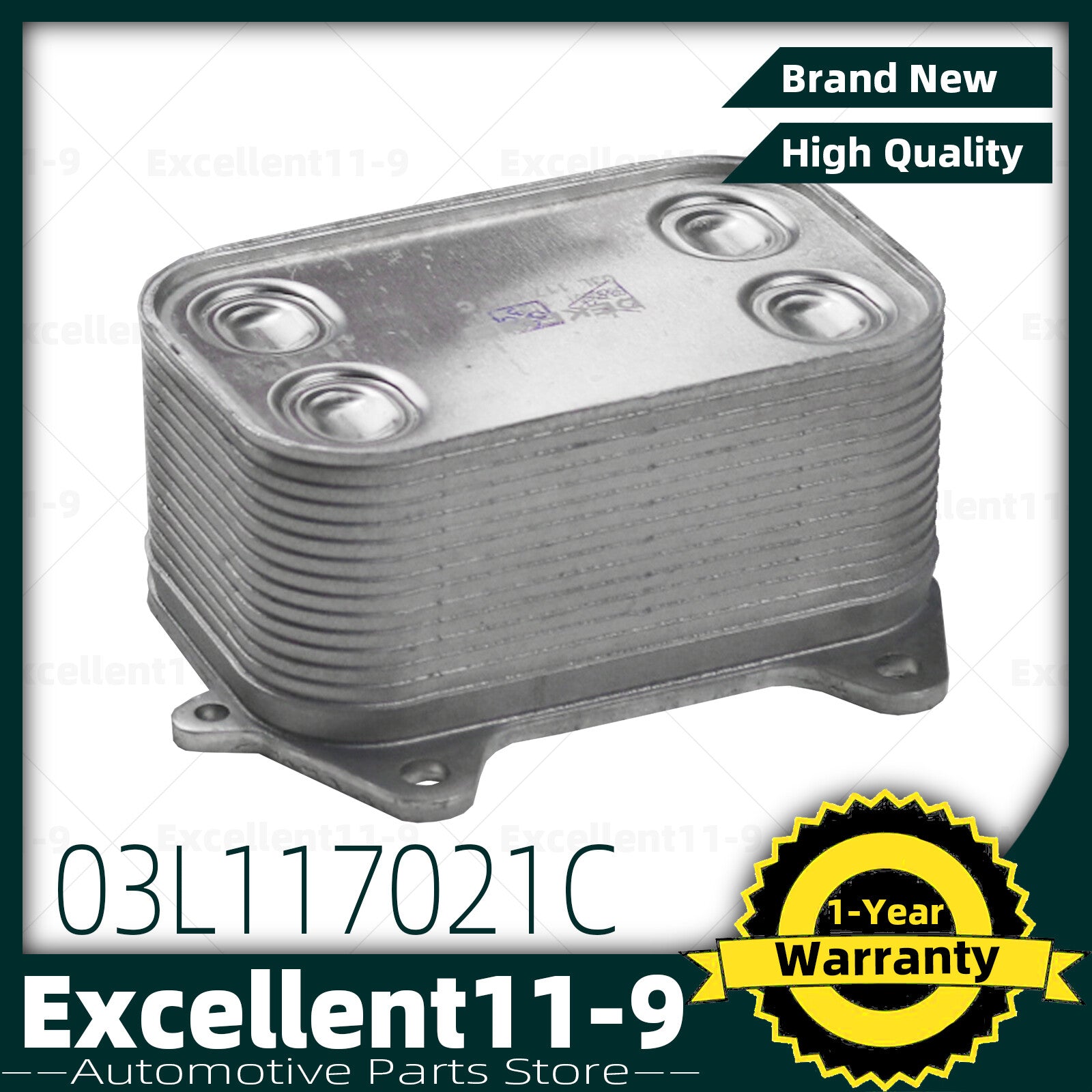 Diesel engine oil cooler 03L117021C suitable for Caddy Eos, for Golf , for Audi A5, A6, and Leon-class vehicles. n
