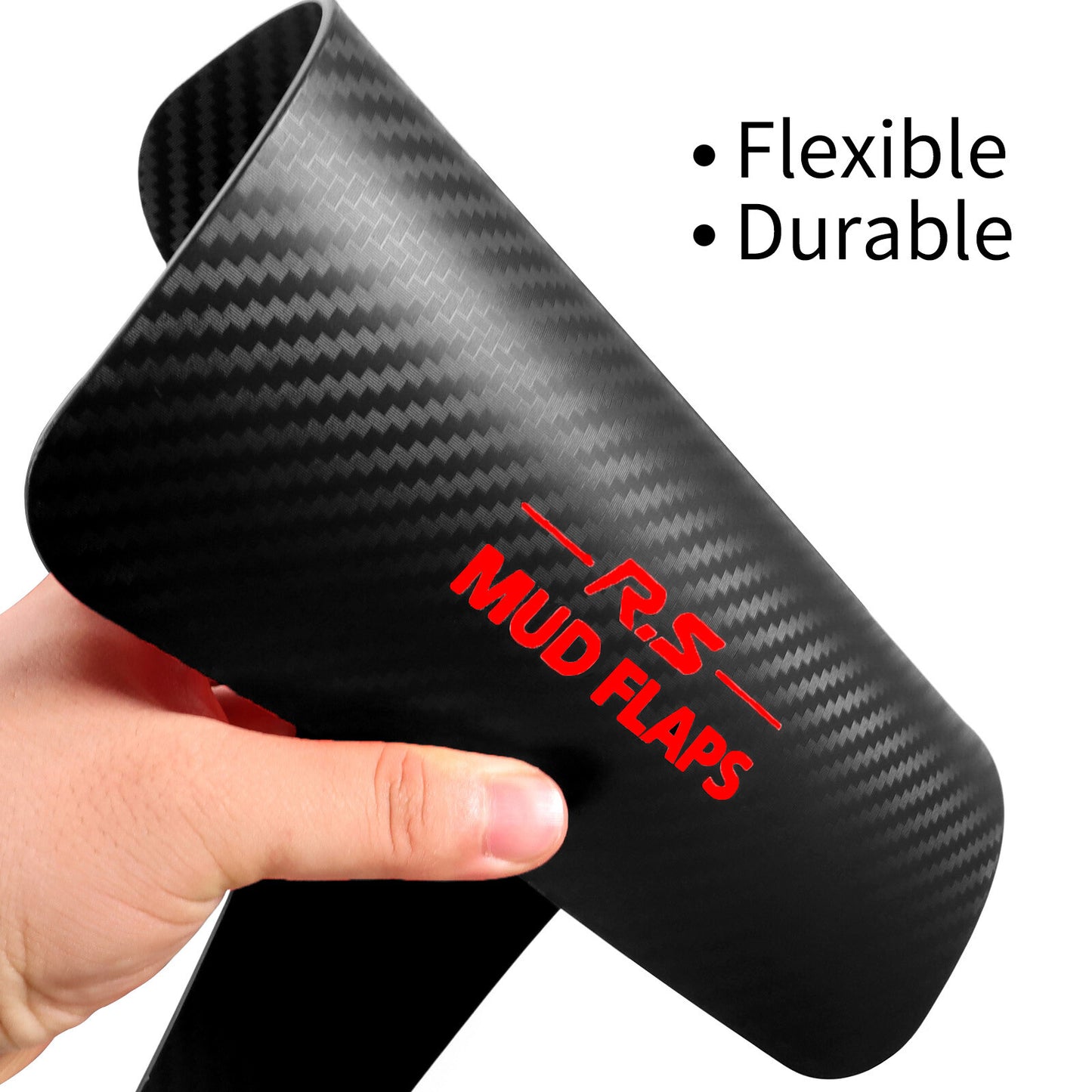 4 Carbon fiber texture Splash Guards Mud Flap Universal for Car /Sedan Hatchback Q