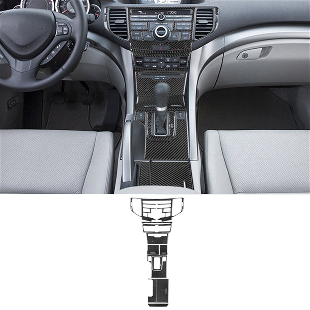 4Pcs Carbon Fiber Interior Door Panel Cover Trim for KIA Cadenza 2014-2016 v