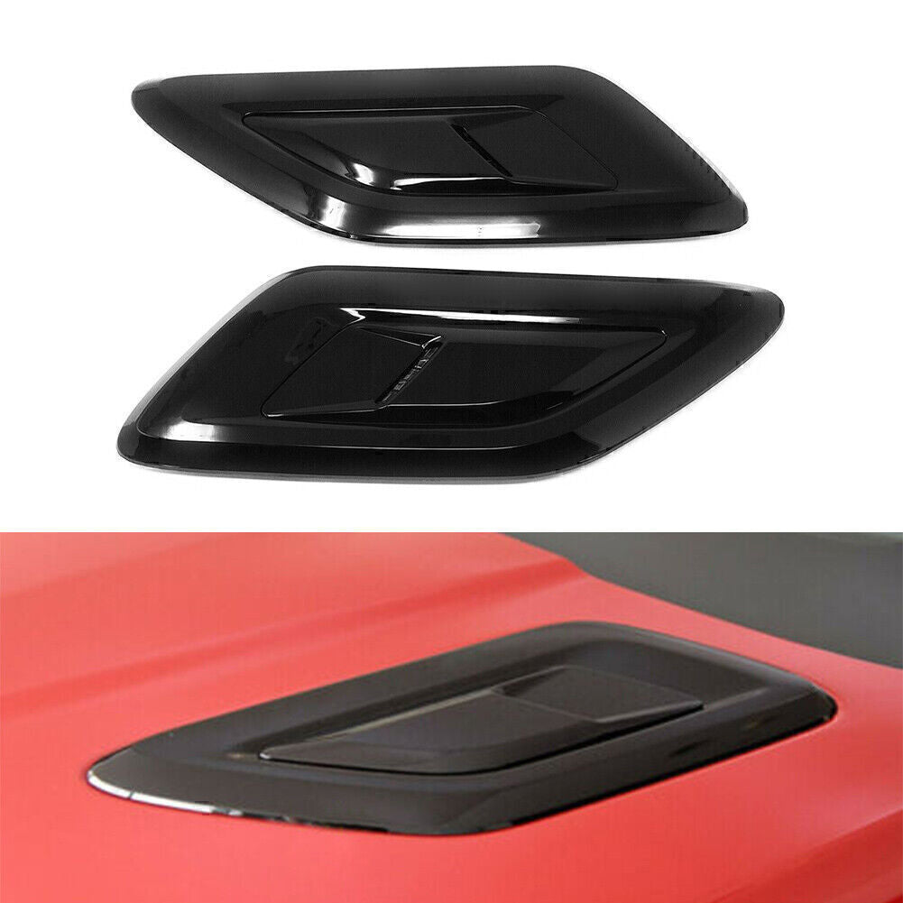 Black Front Hood Upper Vents Cover Fit for Land Rover for Range Rover Sport 2018-2021