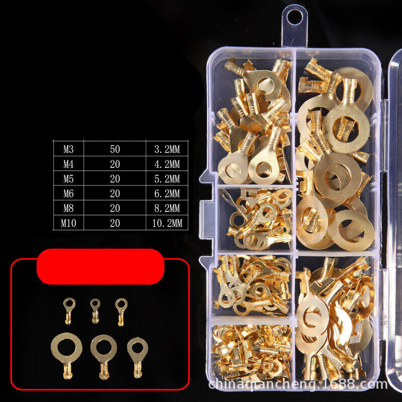 150-piece pack of toroidal battery lugs, copper wire lugs, heavy-duty battery cable terminals - n