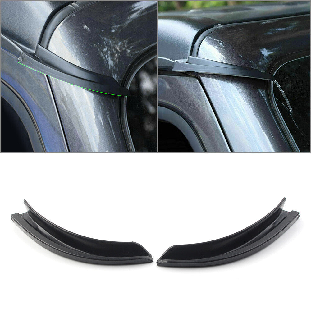 Water Rain Gutter Extension Trim for Jeep for Wrangler JL 2018 - 2021 Car Auto 2pcs