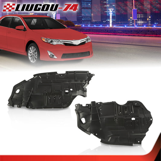 Front left and right side engine splash guard covers fit 12-14 for Toyota for Camry Q