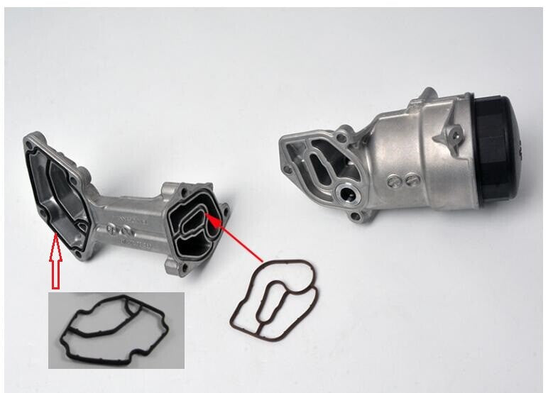 One oil filter and two filter housing gaskets are suitable for Mercedes W164 W251 GL350 ML350- n