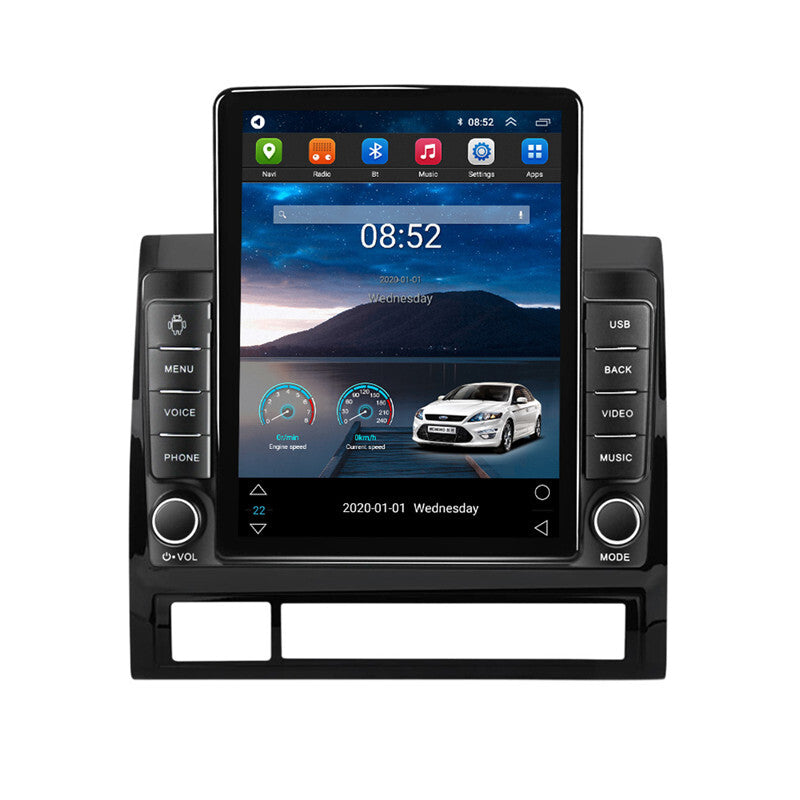 9.7-inch Android radio for Tacoma 05-13 with WIFI navigation, GPS, and multimedia headphone unit. n