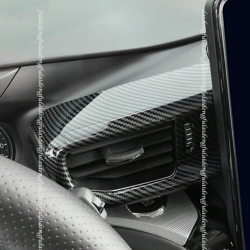for Ford Explorer 20-2022 Carbon fiber Middle Console Air Outlet Vent Cover Trim