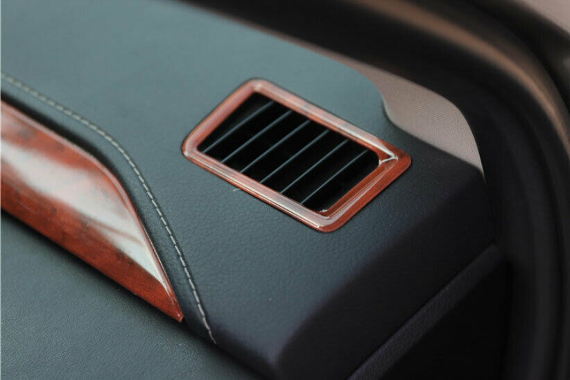 2P Wood Grain Dashboard LR Air Outlet Vent Trim for Lexus NX 300 300h 2015-2020