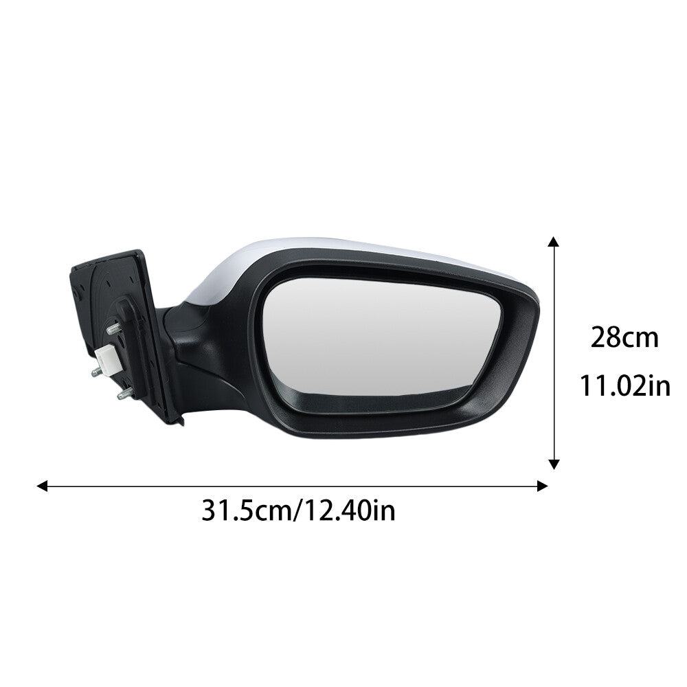 F¨¹r for Hyundai for Elantra 2011-2013 Au?enspiegel Elektrisch Spiegelglas Rechts Wei?