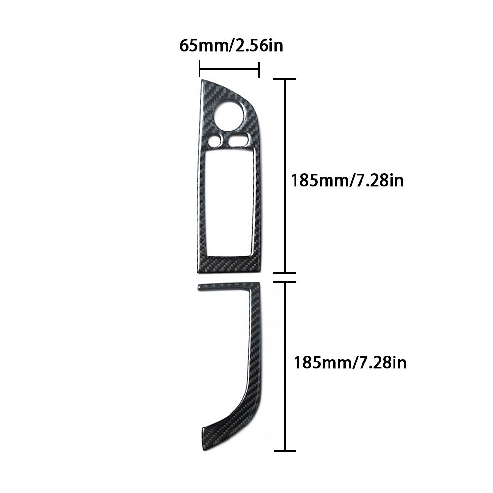 Carbon Fiber Driver Window Switch Lift Panel Cover Trim for BMW Z4 E89 2009-2016