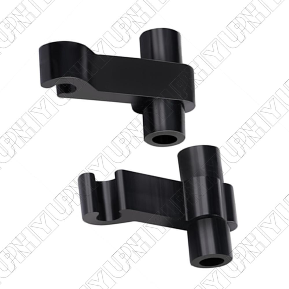 2Pcs Extended Vent Window Latch Links Black ABS For Chervolet  for GMC 2000-2007 Q