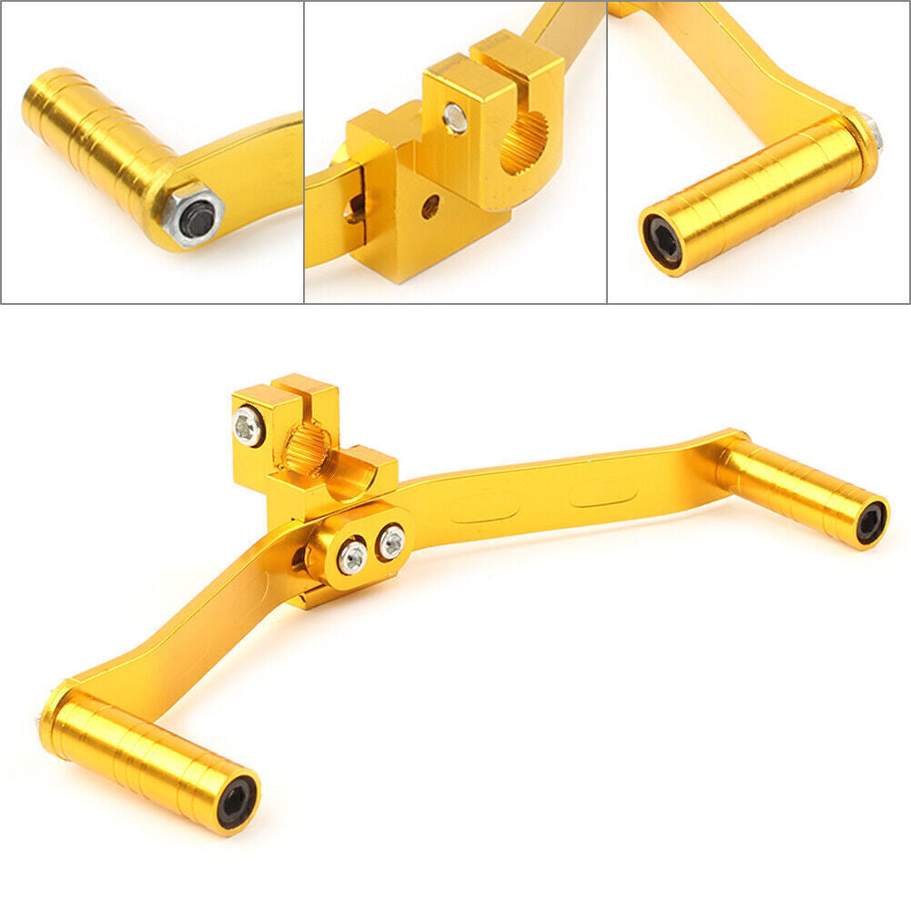 for Universal Motorcycle Dual Way Gear Shift Lever Footrest Pedal Shifter Gold Q