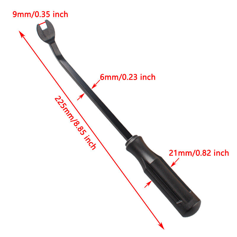 Car Door Panel Remover Body Retainer Clip Auto Trim Upholstery Pry Hand Tool Blk Q