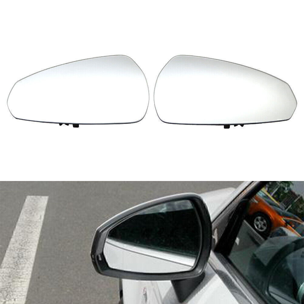 Pair Front Outside Mirror Glass for AUDI A3 2014-2020 2019 2018 2017 2016 2015 Q