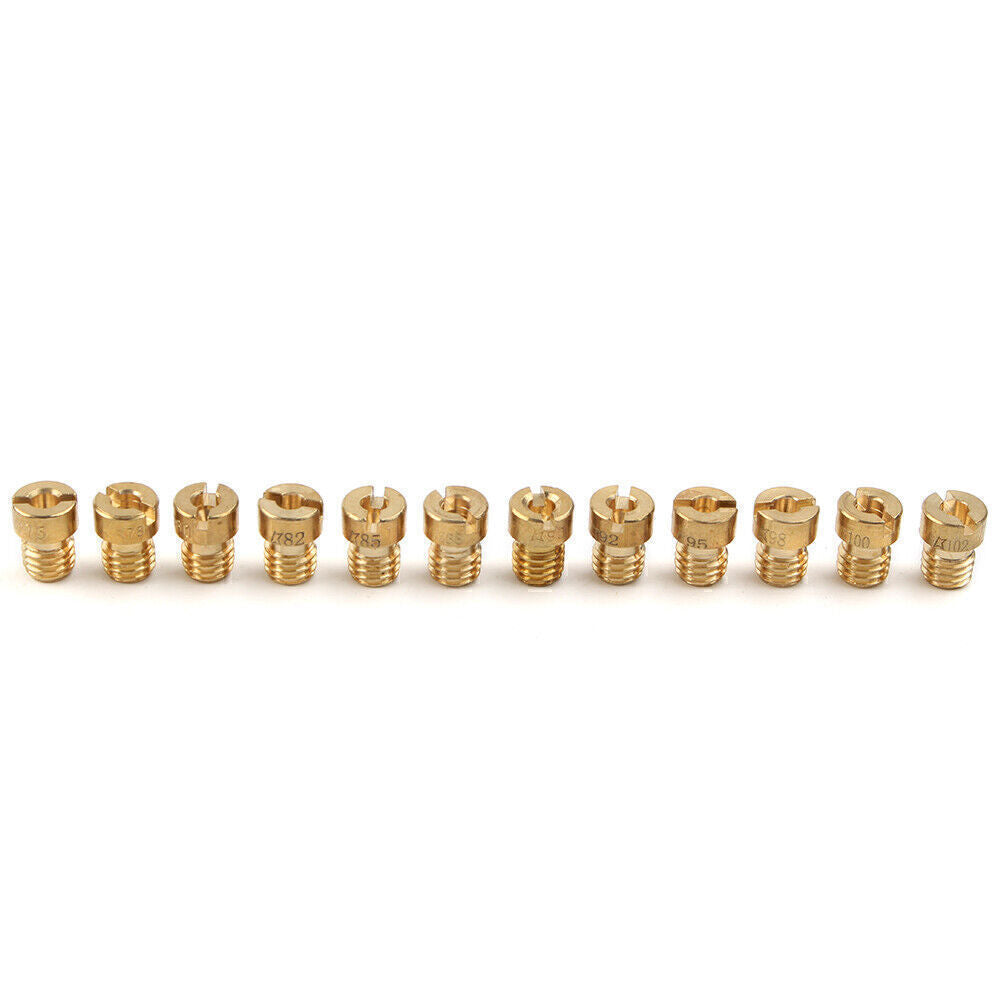 12pcs 5mm Carburetor Carb Main Jets Replacement Fit #75-#102 Dellorto sha phbg Q