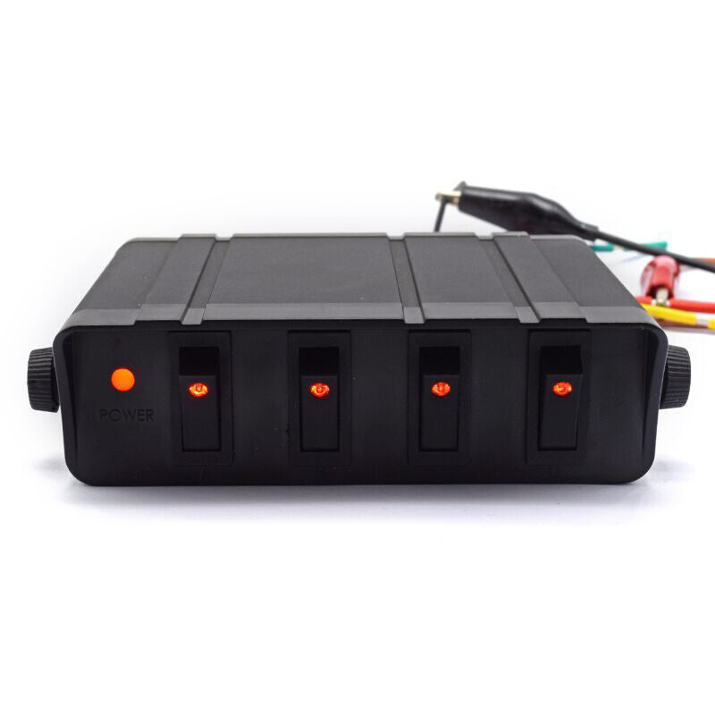 12V 4-way switch rocker switch box controller for emergency flashers in cars and yachts - n