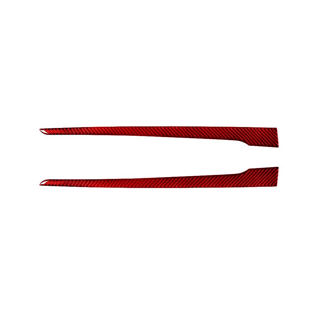 Red Carbon Fiber Water Cup Holder Frame Panel Cover Trim For 370Z 2009-20 v
