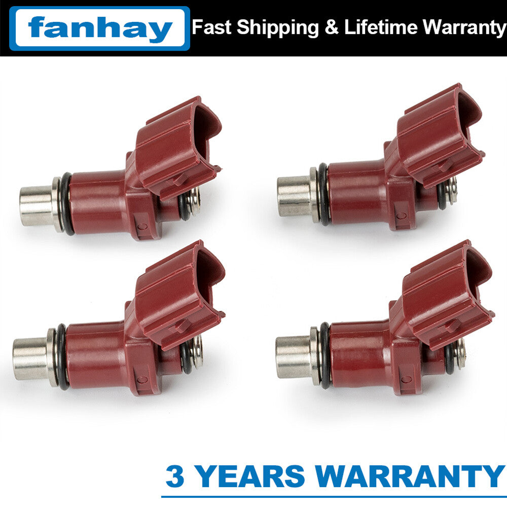 4x Fuel Injector 6D8-13761-00-00 for Yamaha Outboard 75 90HP 2006 80BEL 4 Stroke