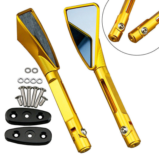 CNC Aluminum Rear Side Mirrors Fit for Suzuki GSXR 1000 2001 2002 2003 2004 Golden Q