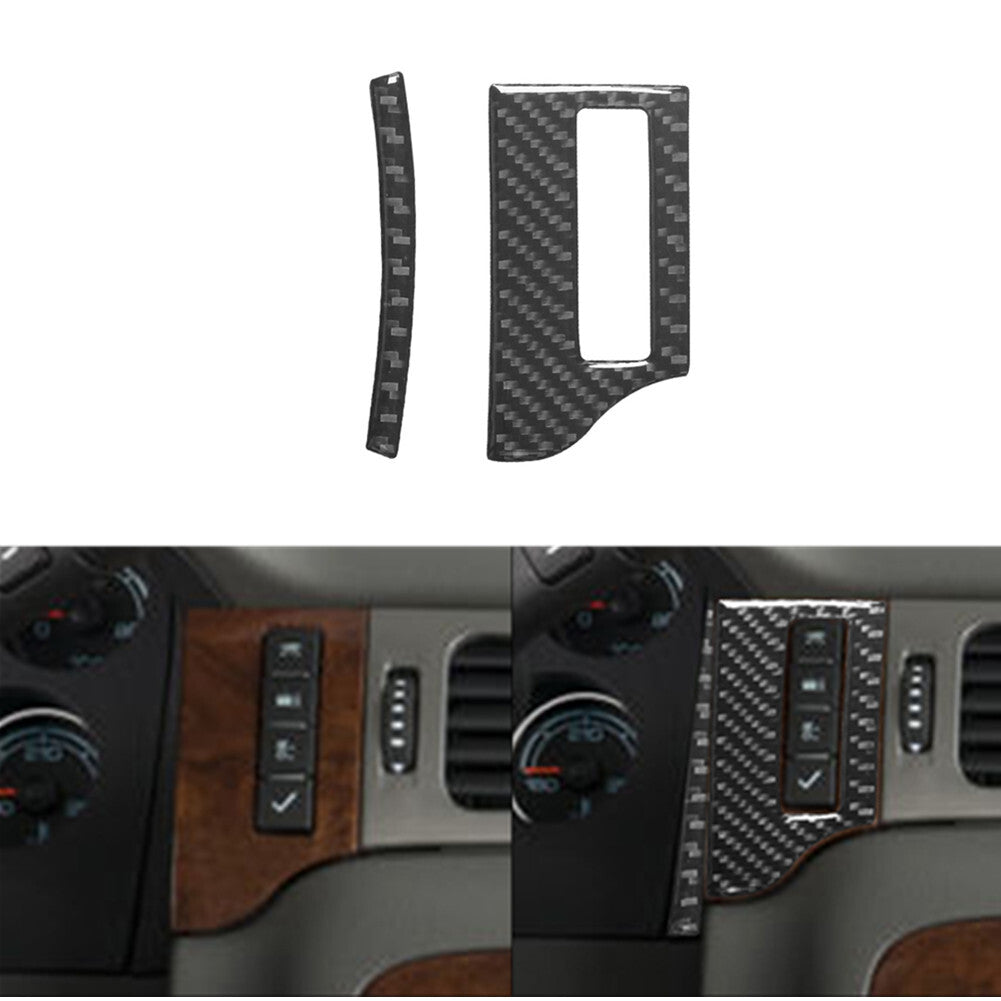 Carbon Fiber Right Of Speedometer Cover Trim For Silverado/tahoe/ for sierra 2007-14