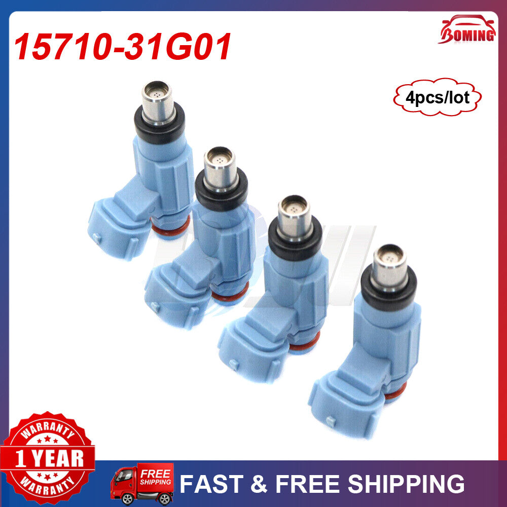 4-pack 15710-31G01 fuel injector nozzles suitable for Suzuki King Quad 750 LT-A700 LT-A750