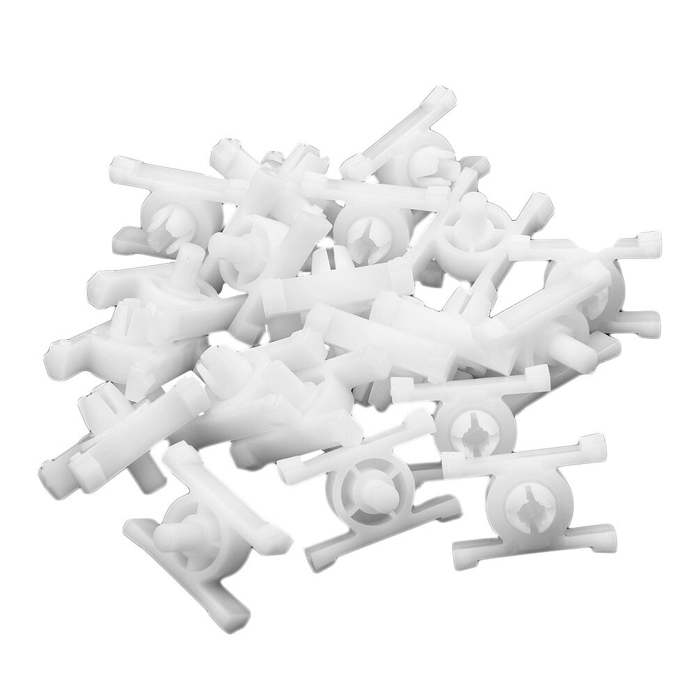 20X Trim Clips For E10 E21 E30 Exterior Bumpstrip Door Moulding Strip White v